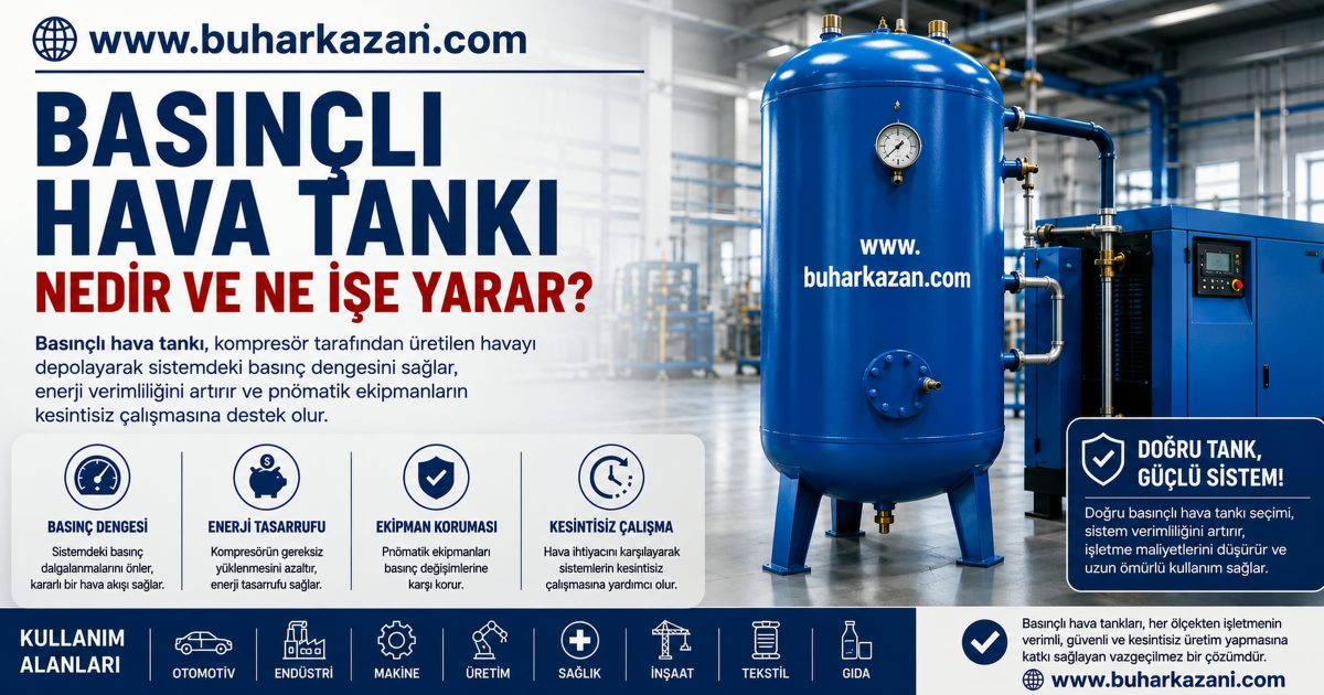 Basınçlı Hava Tankı Nedir Basınçlı Hava Tankı Nedir