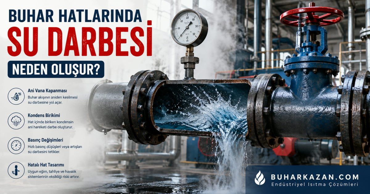Buhar Hatlarında Su Darbesi Neden Oluşur Buhar Hatlarında Su Darbesi Neden Oluşur