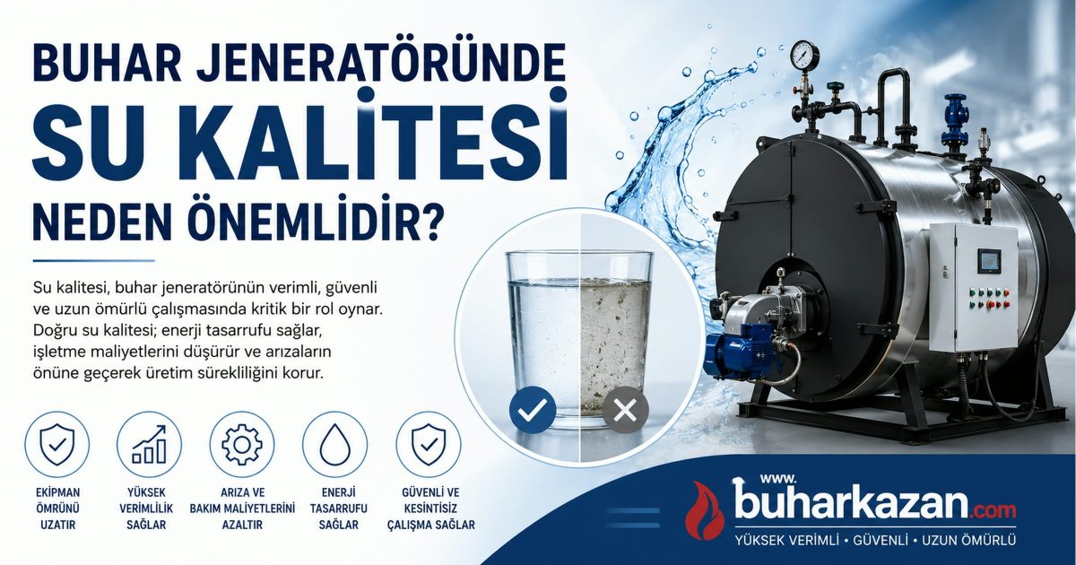 Buhar Jeneratöründe Su Kalitesi Neden Önemlidir