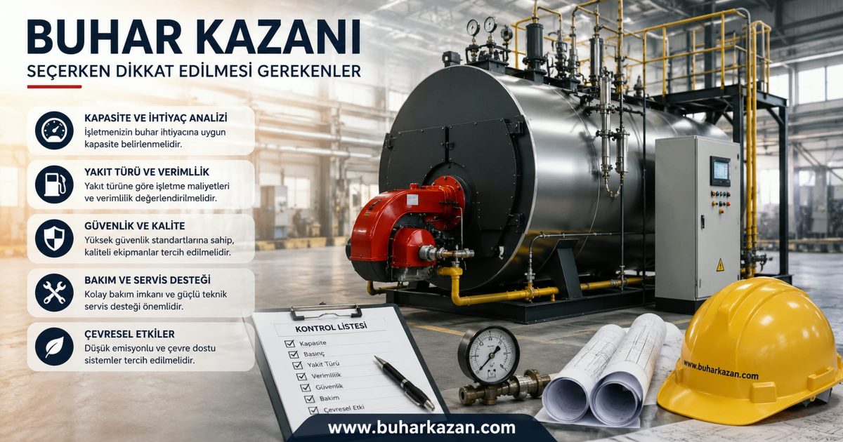 Buhar Kazanı Seçerken Dikkat Edilmesi Gerekenler Buhar Kazanı Seçerken Dikkat Edilmesi Gerekenler