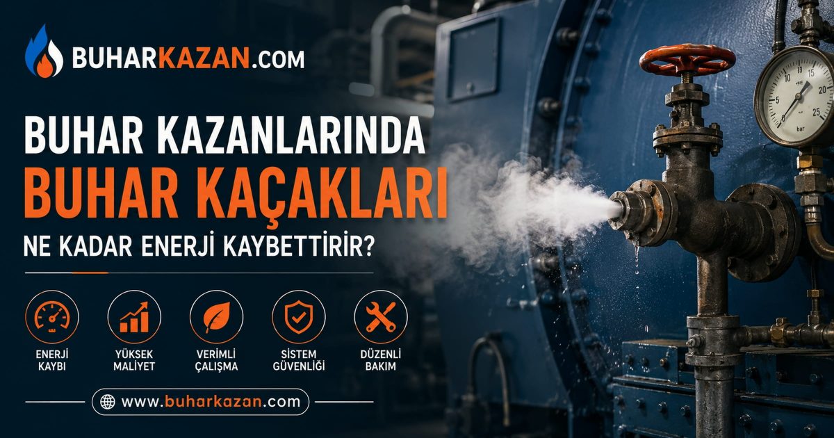 Buhar Kazanlarında Buhar Kaçakları Ne Kadar Enerji Kaybettirir Buhar Kazanlarında Buhar Kaçakları Ne Kadar Enerji Kaybettirir