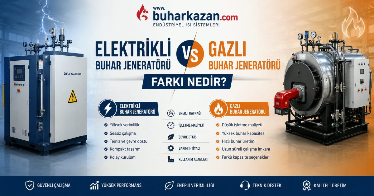 Elektrikli Buhar Jeneratörü ile Gazlı Buhar Jeneratörü Farkı