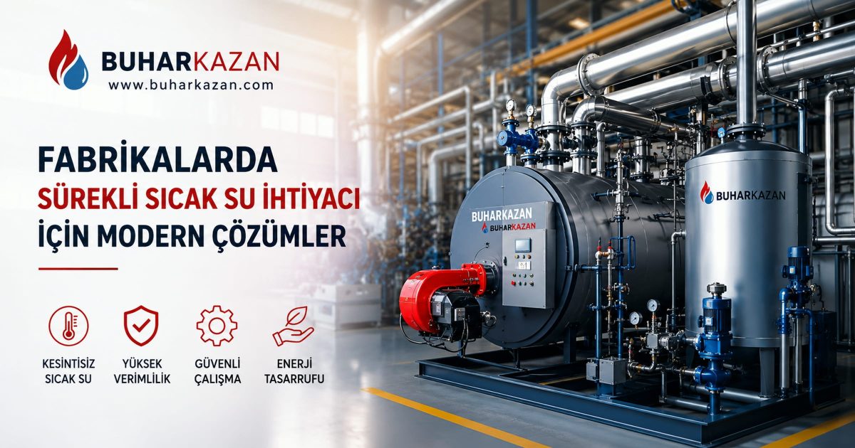 Fabrikalarda Sürekli Sıcak Su İhtiyacı İçin Modern Çözümler