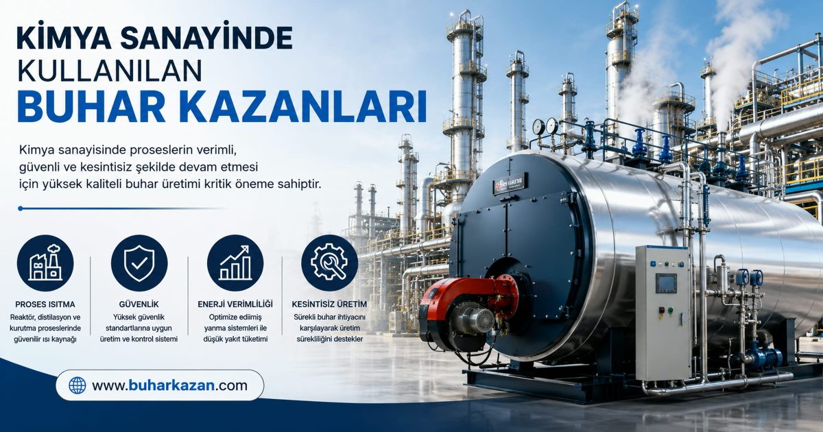 Kimya Sanayinde Kullanılan Buhar Kazanları Kimya Sanayinde Kullanılan Buhar Kazanları