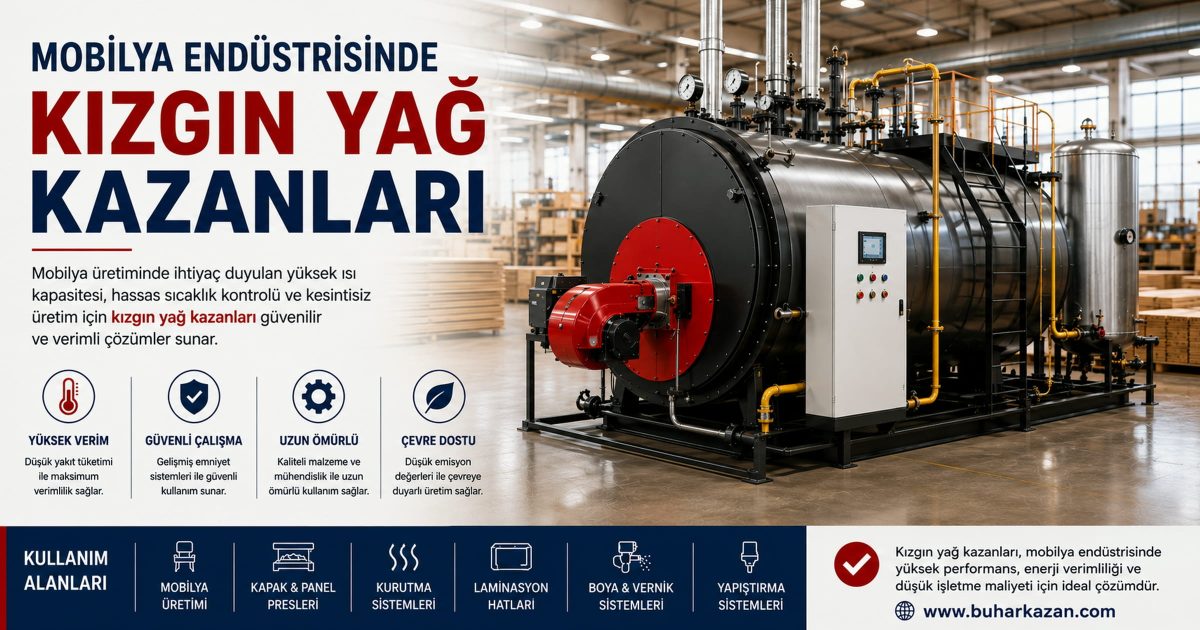 Mobilya Endüstrisinde Kızgın Yağ Kazanları Mobilya Endüstrisinde Kızgın Yağ Kazanları